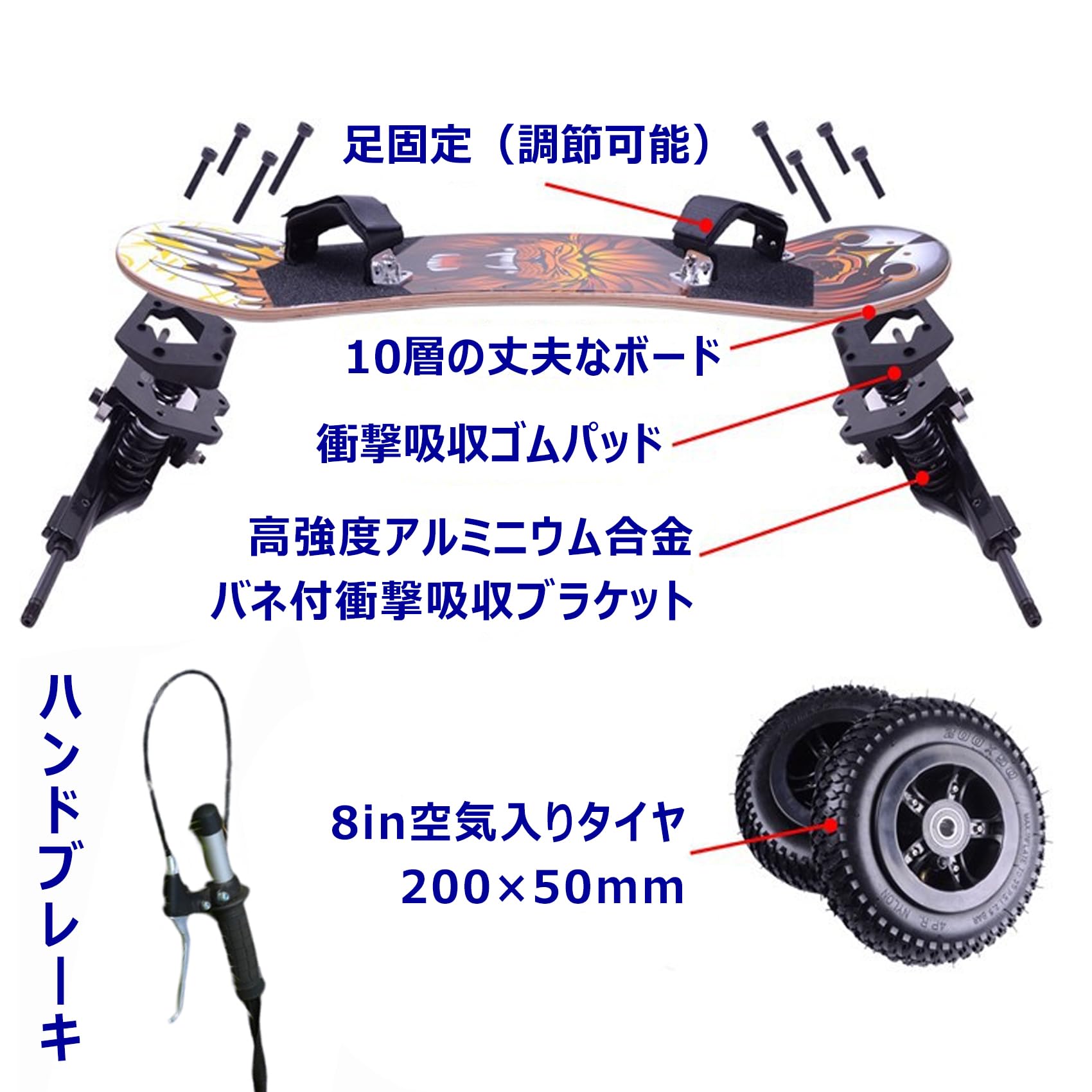 Amazon.co.jp: スケートボード 大人用 オフロード スケボー ダート用